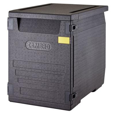 Termoizolační box Cam GoBox s předním plněním pro nádoby 600x400 mm, bez drážek, Cambro, 155 l, bez drážek, 155L, Černá,…
